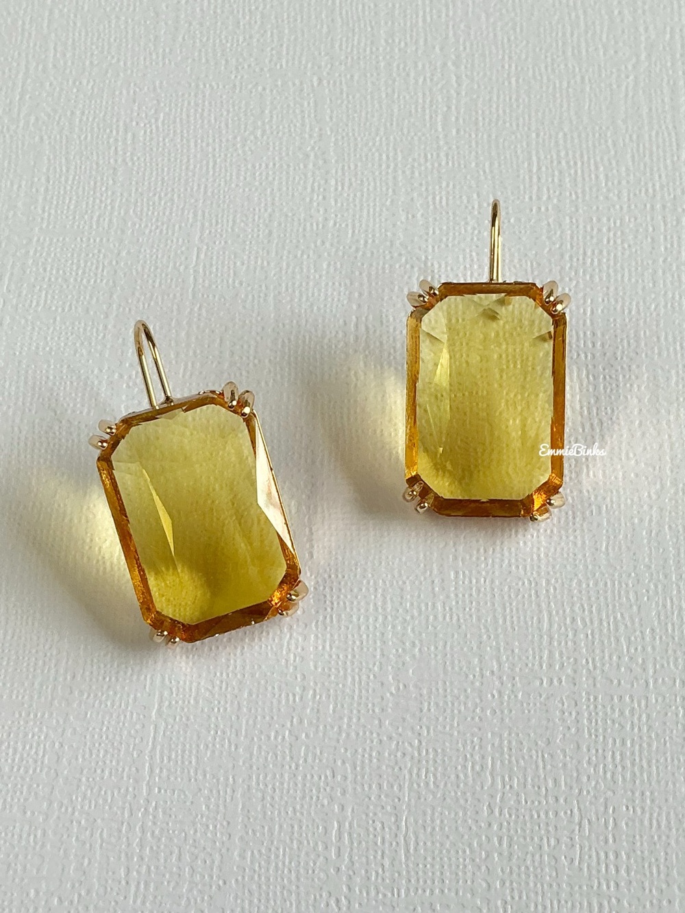 New For Love and Lemons Flirty Drop Crystal Earrings - Picture 3 of 8